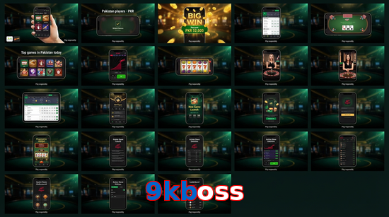 Main screen of 9Kboss bet page for PK players