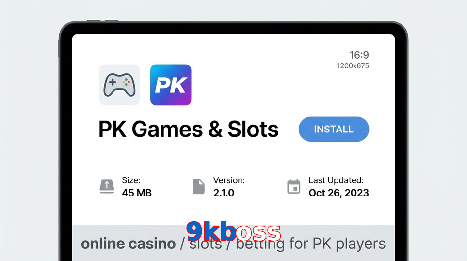 Game list for 9Kboss gameapk section